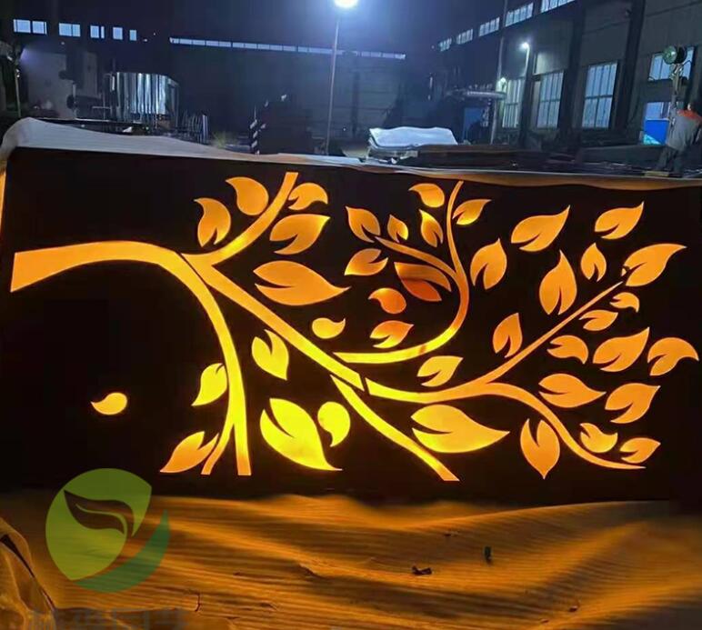 潮州耐候钢板灯箱